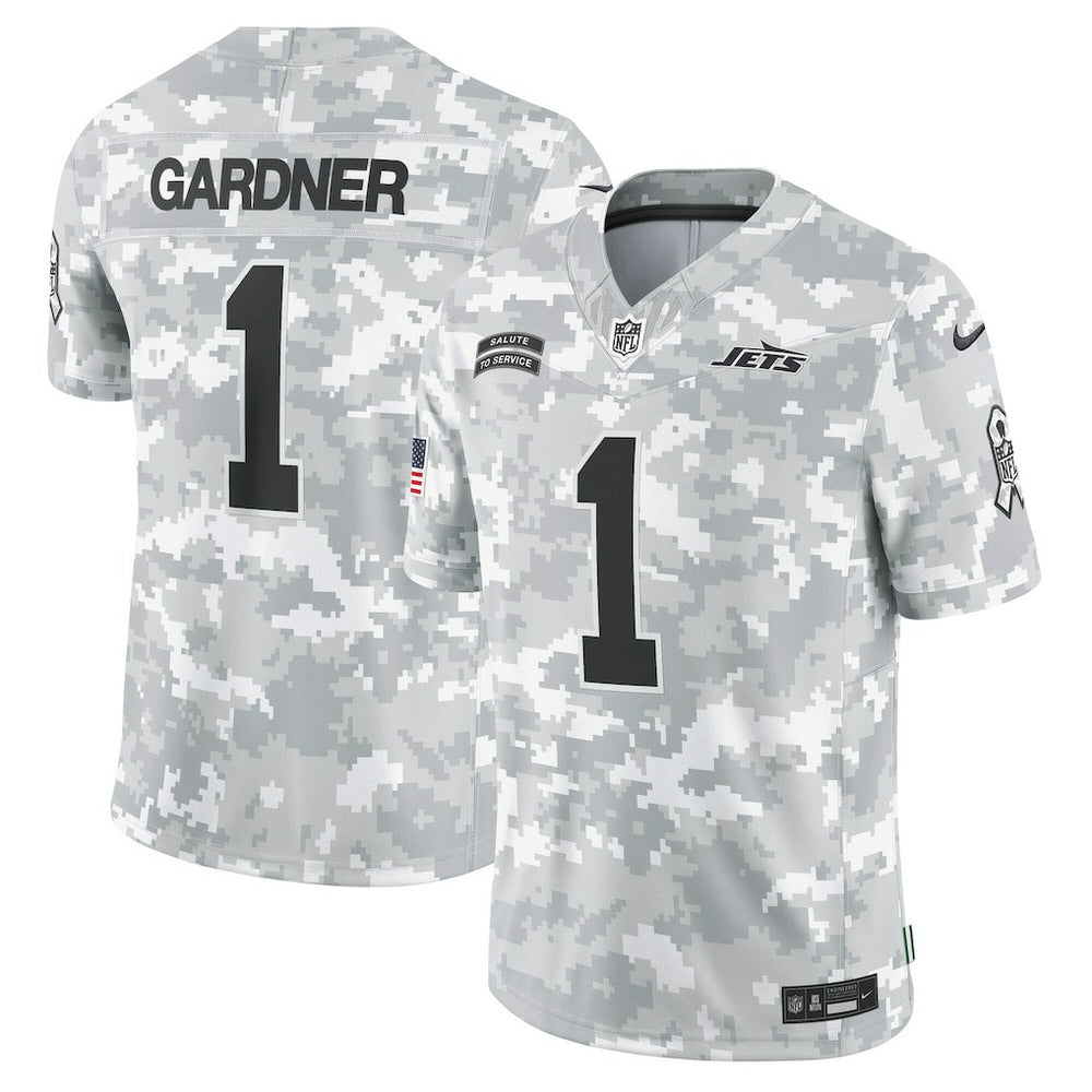 New York Jets Nike Sauce Gardner  2024 Salute to Service Limited Jersey
