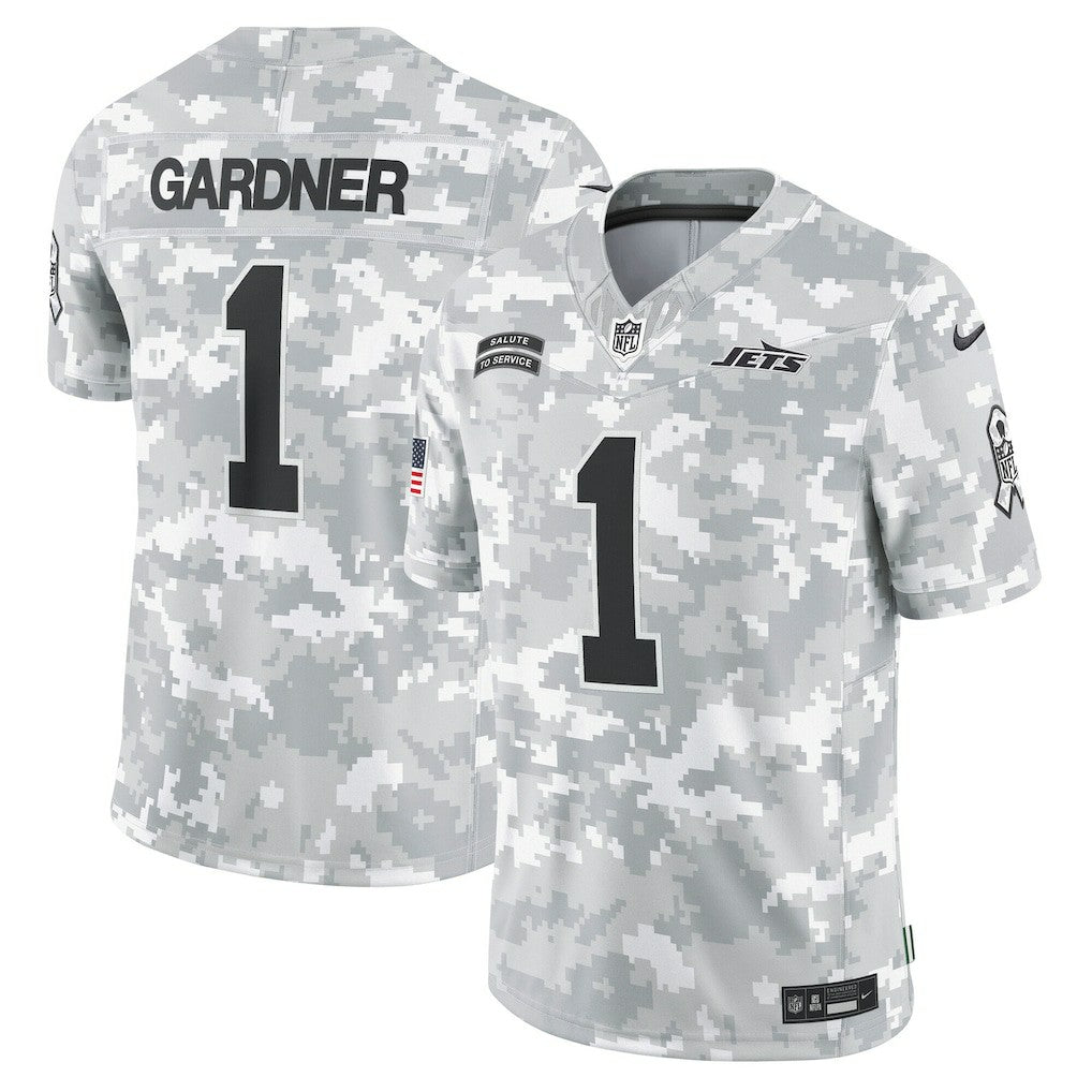 New York Jets Nike Sauce Gardner  2024 Salute to Service Limited Jersey