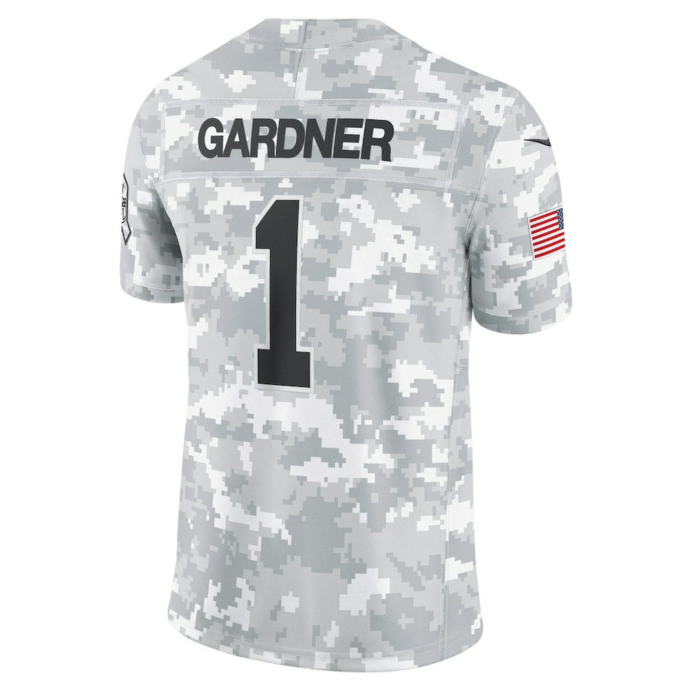 New York Jets Nike Sauce Gardner  2024 Salute to Service Limited Jersey
