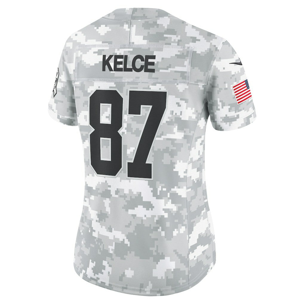 Kansas City Chiefs Nike Travis Kelce  Women's 2024 Salute to Service Limited Jersey