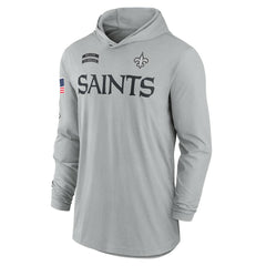 New Orleans Saints Nike 2024 Salute to Service Lightweight Dri-FIT Long Sleeve Hoodie T-Shirt