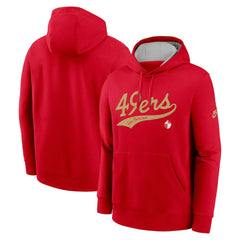 San Francisco 49ers Nike Rewind Club Logo Pullover Hoodie