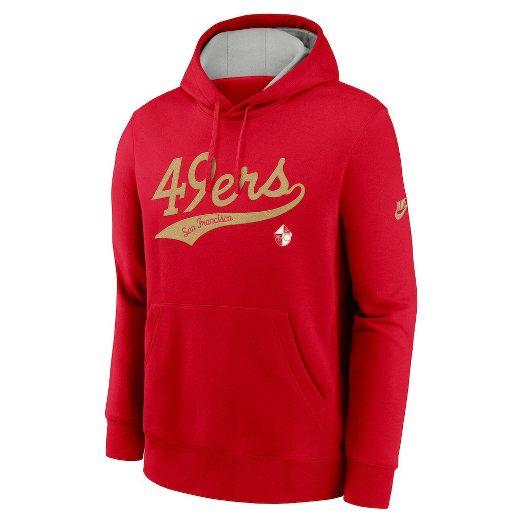 San Francisco 49ers Nike Rewind Club Logo Pullover Hoodie