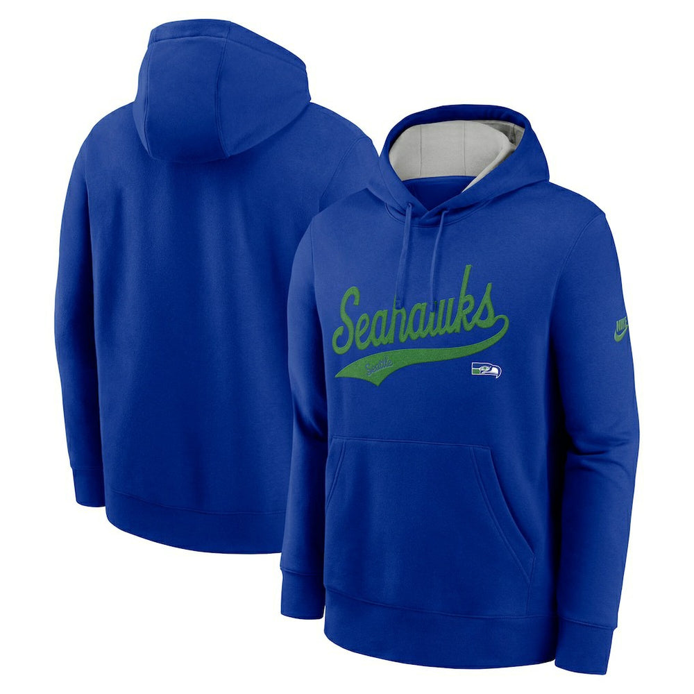 Seattle Seahawks Nike Rewind Club Logo Pullover Hoodie