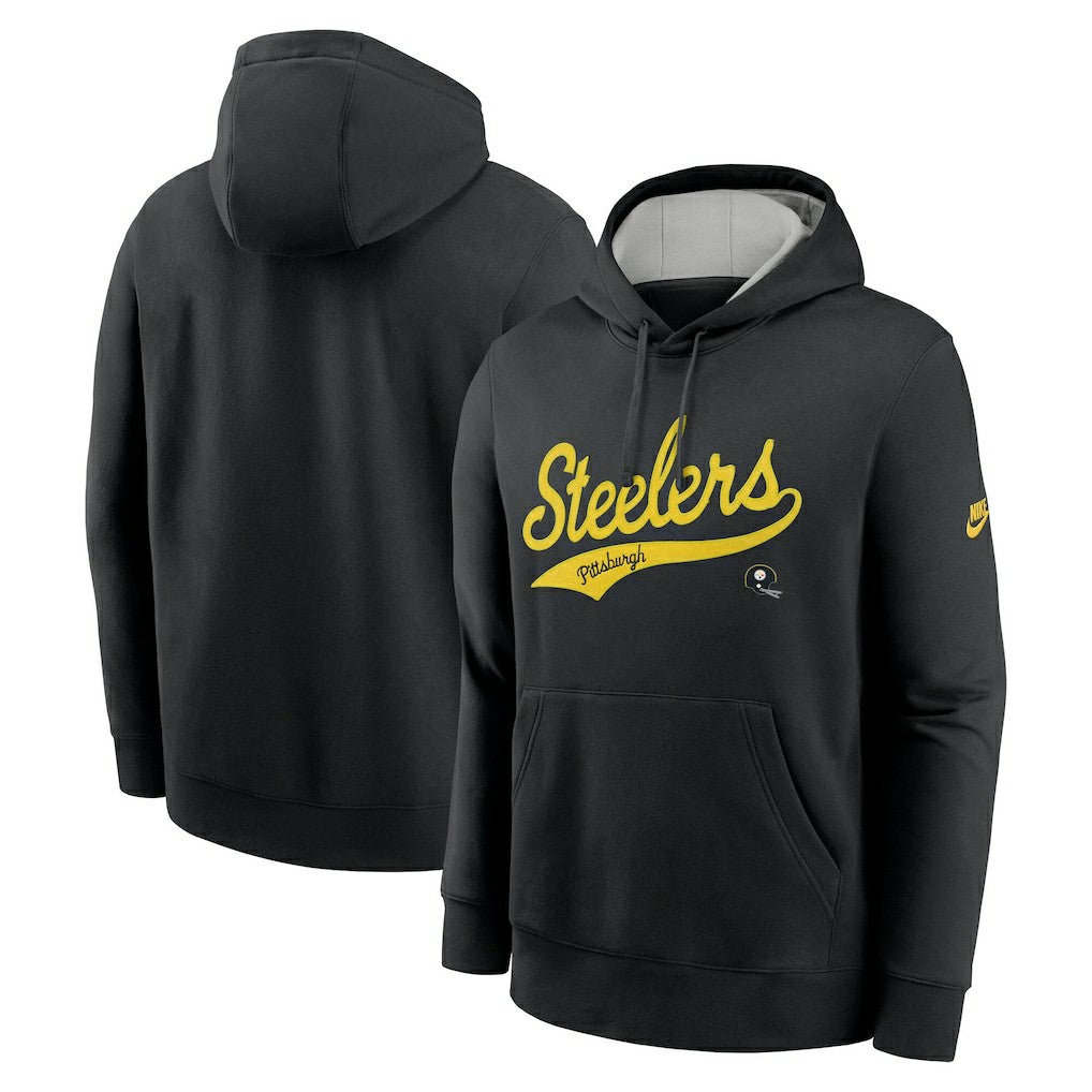 Pittsburgh Steelers Nike Rewind Club Logo Pullover Hoodie