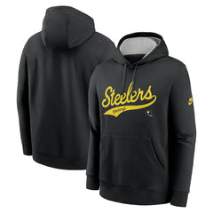 Pittsburgh Steelers Nike Rewind Club Logo Pullover Hoodie