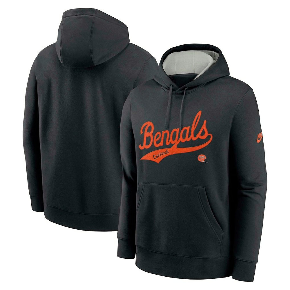 Cincinnati Bengals Nike Rewind Club Logo Pullover Hoodie