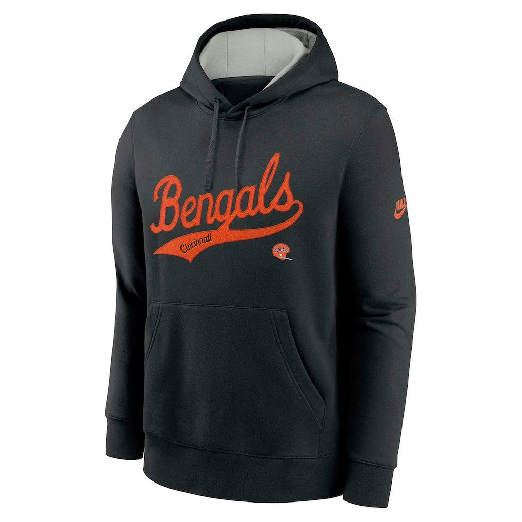 Cincinnati Bengals Nike Rewind Club Logo Pullover Hoodie