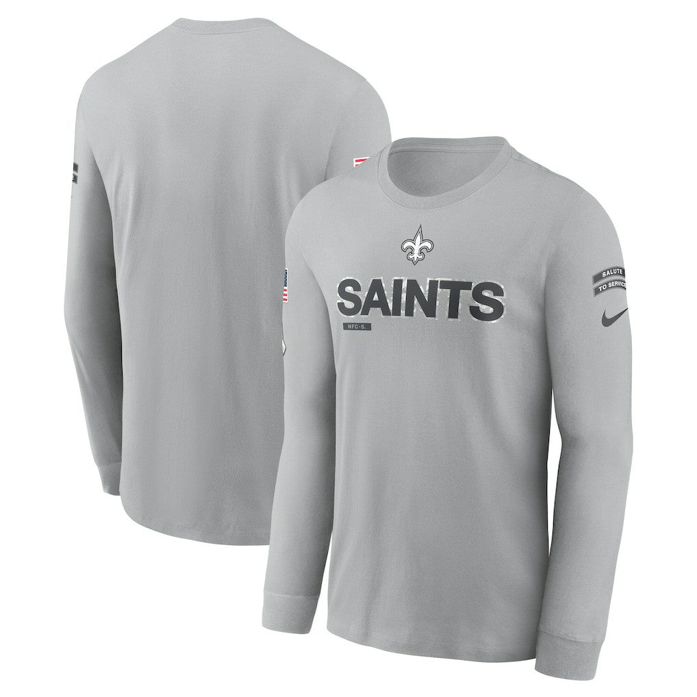 New Orleans Saints Nike 2024 Salute To Service Long Sleeve T-Shirt