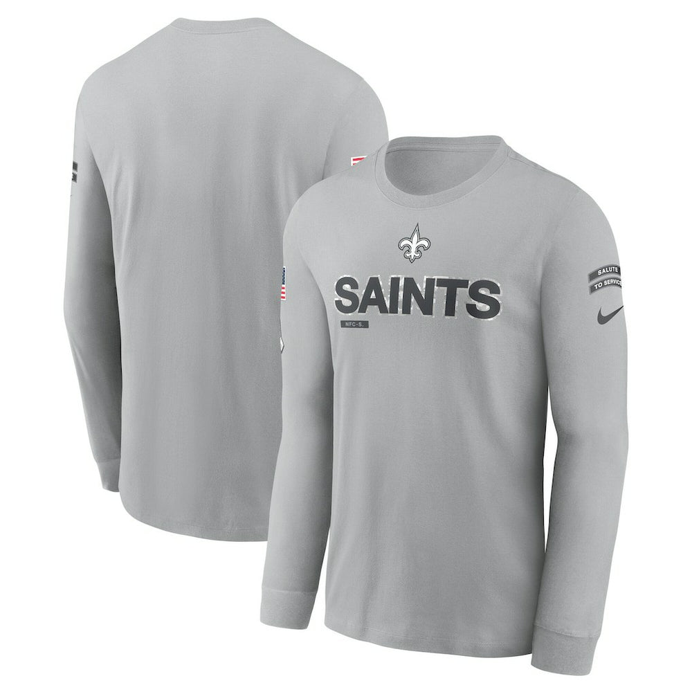 New Orleans Saints Nike 2024 Salute To Service Long Sleeve T-Shirt