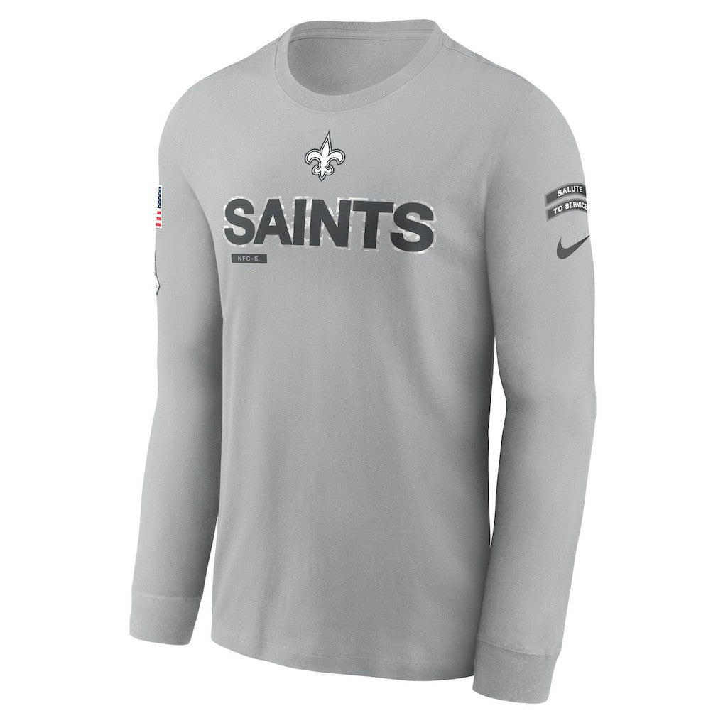 New Orleans Saints Nike 2024 Salute To Service Long Sleeve T-Shirt