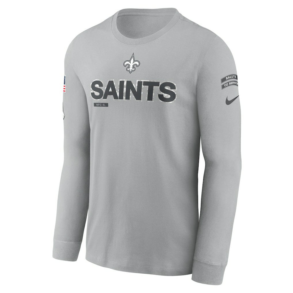 New Orleans Saints Nike 2024 Salute To Service Long Sleeve T-Shirt