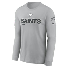 New Orleans Saints Nike 2024 Salute To Service Long Sleeve T-Shirt