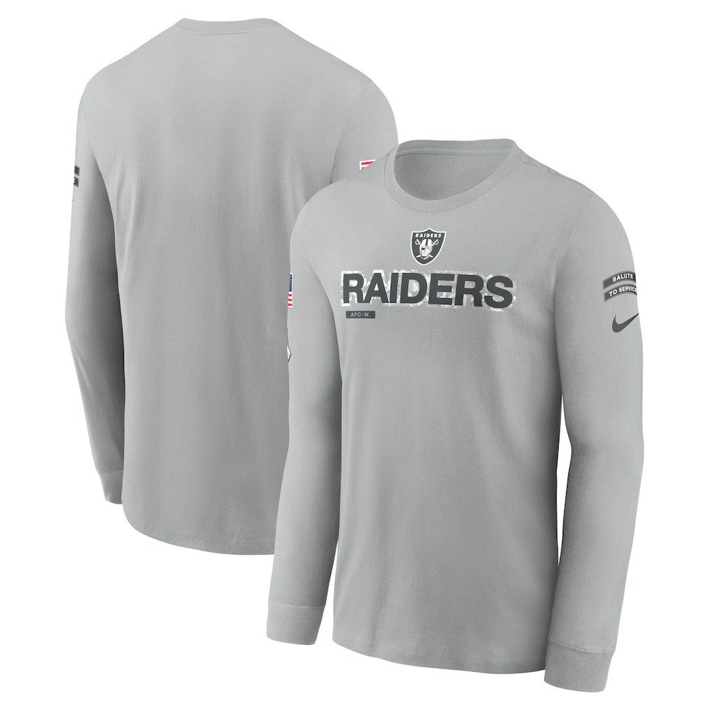 Las Vegas Raiders Nike 2024 Salute To Service Long Sleeve T-Shirt