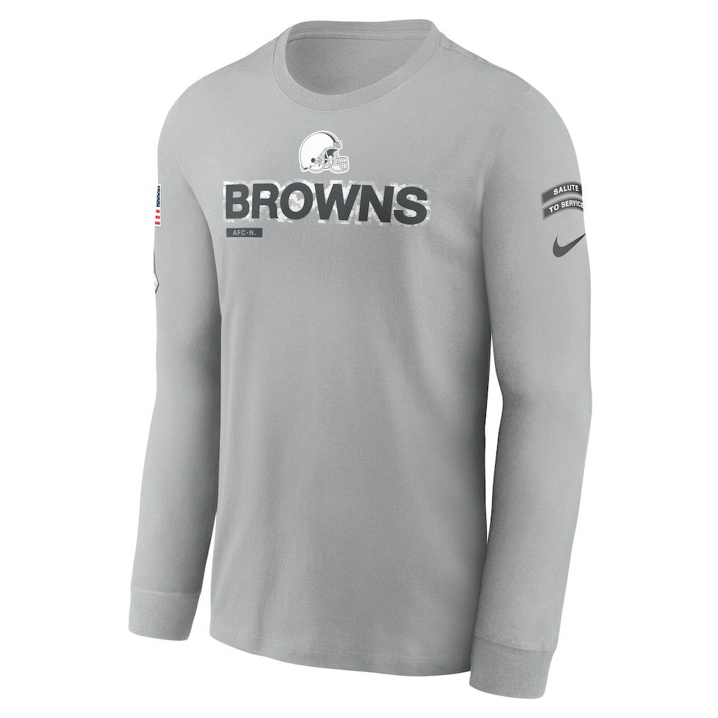 Cleveland Browns Nike 2024 Salute To Service Long Sleeve T-Shirt