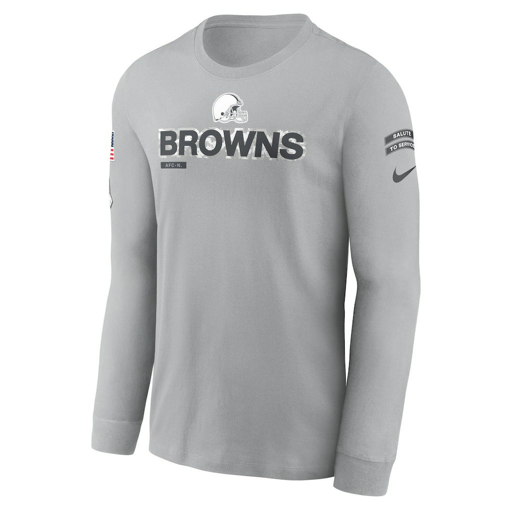 Cleveland Browns Nike 2024 Salute To Service Long Sleeve T-Shirt