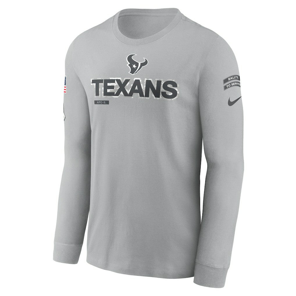 Houston Texans Nike 2024 Salute To Service Long Sleeve T-Shirt