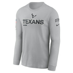 Houston Texans Nike 2024 Salute To Service Long Sleeve T-Shirt