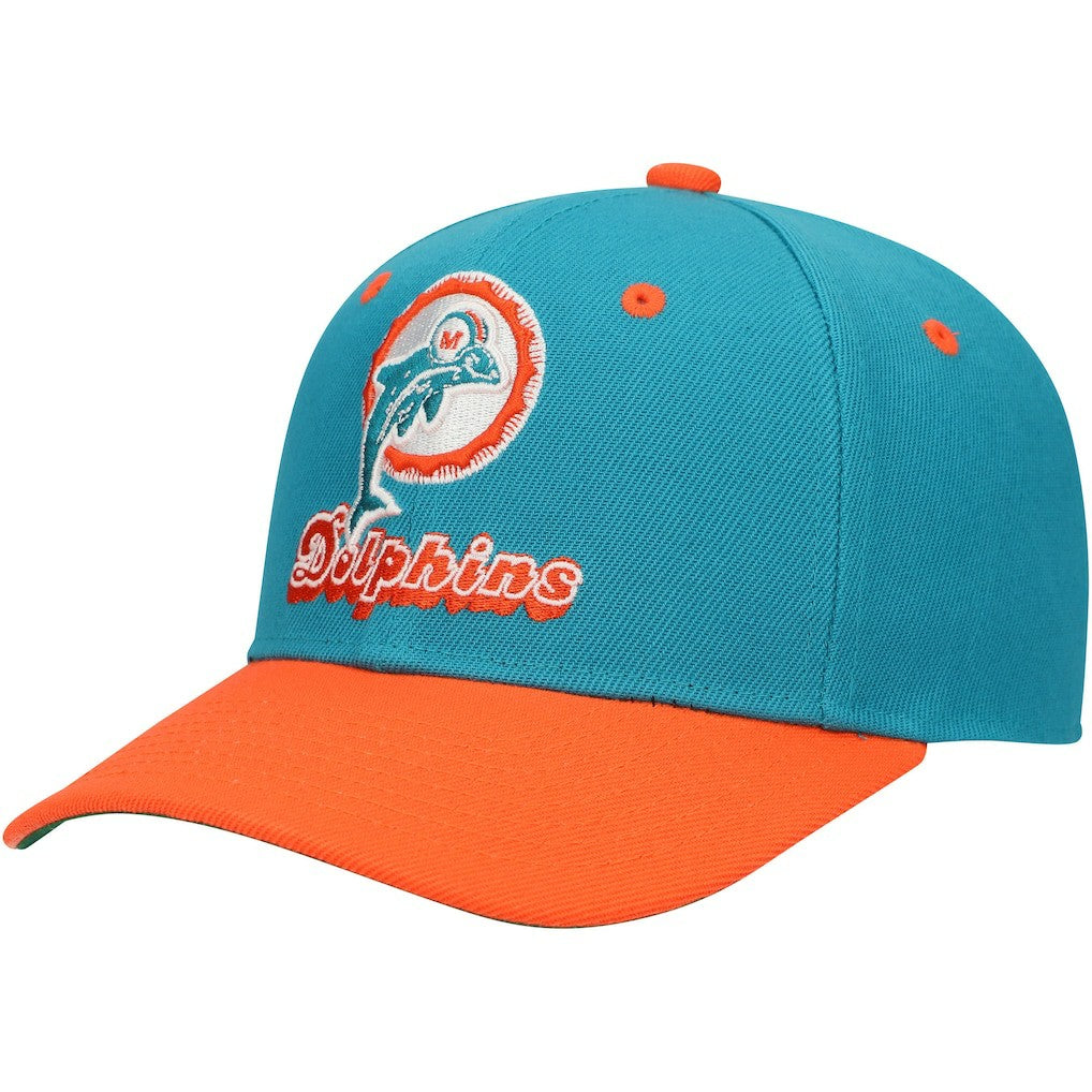 Miami Dolphins Mitchell & Ness Youth All In 2.0 Adjustable Hat