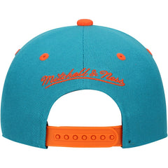 Miami Dolphins Mitchell & Ness Youth All In 2.0 Adjustable Hat