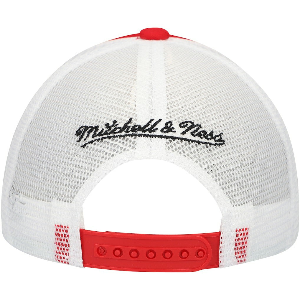 San Francisco 49ers Mitchell & Ness Youth Stripe Trucker Adjustable Hat