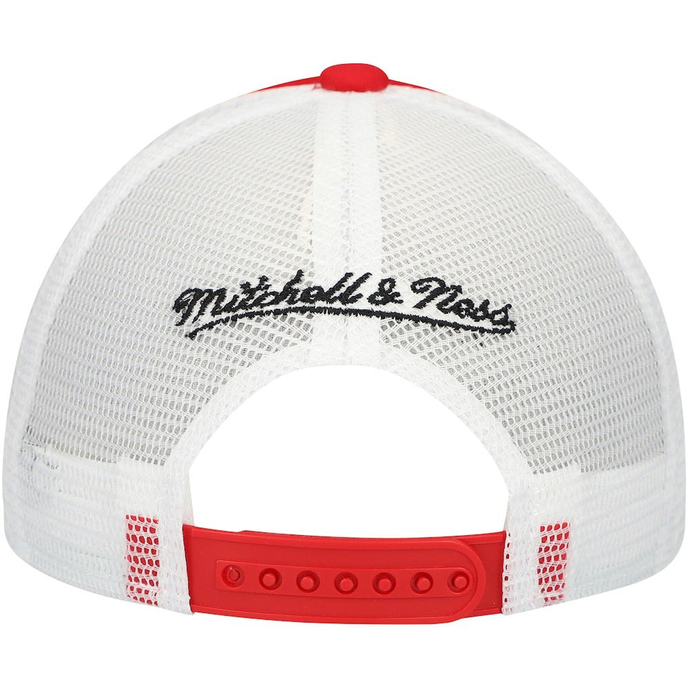 San Francisco 49ers Mitchell & Ness Youth Stripe Trucker Adjustable Hat