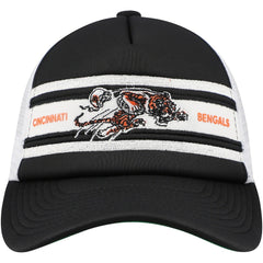 Cincinnati Bengals Mitchell & Ness Youth Stripe Trucker Adjustable Hat