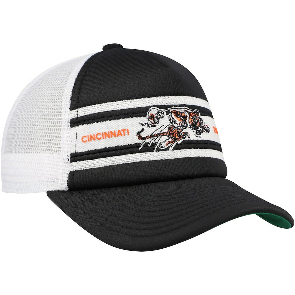 Cincinnati Bengals Mitchell & Ness Youth Stripe Trucker Adjustable Hat