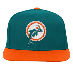 Miami Dolphins Mitchell & Ness Youth Team Two-Tone Snapback Hat