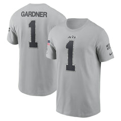 New York Jets Nike Ahmad Sauce Gardner  2024 Salute To Service Name & Number T-Shirt