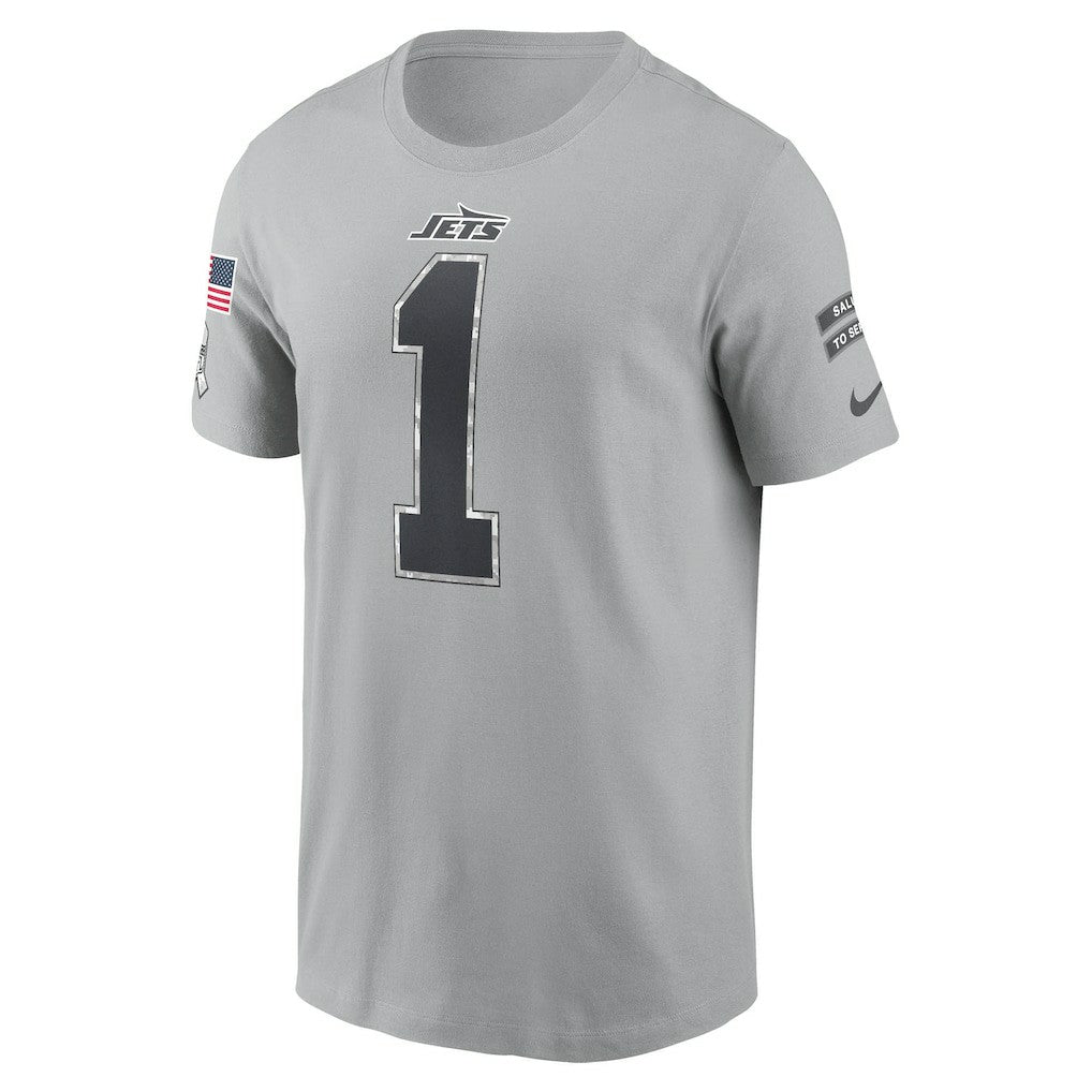 New York Jets Nike Ahmad Sauce Gardner  2024 Salute To Service Name & Number T-Shirt