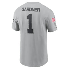 New York Jets Nike Ahmad Sauce Gardner  2024 Salute To Service Name & Number T-Shirt