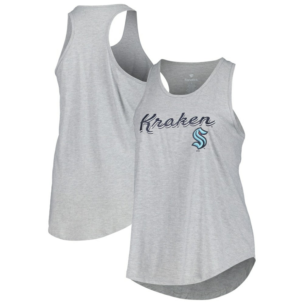 Seattle Kraken Fanatics Women's Plus Size Racerback Tank Top Online