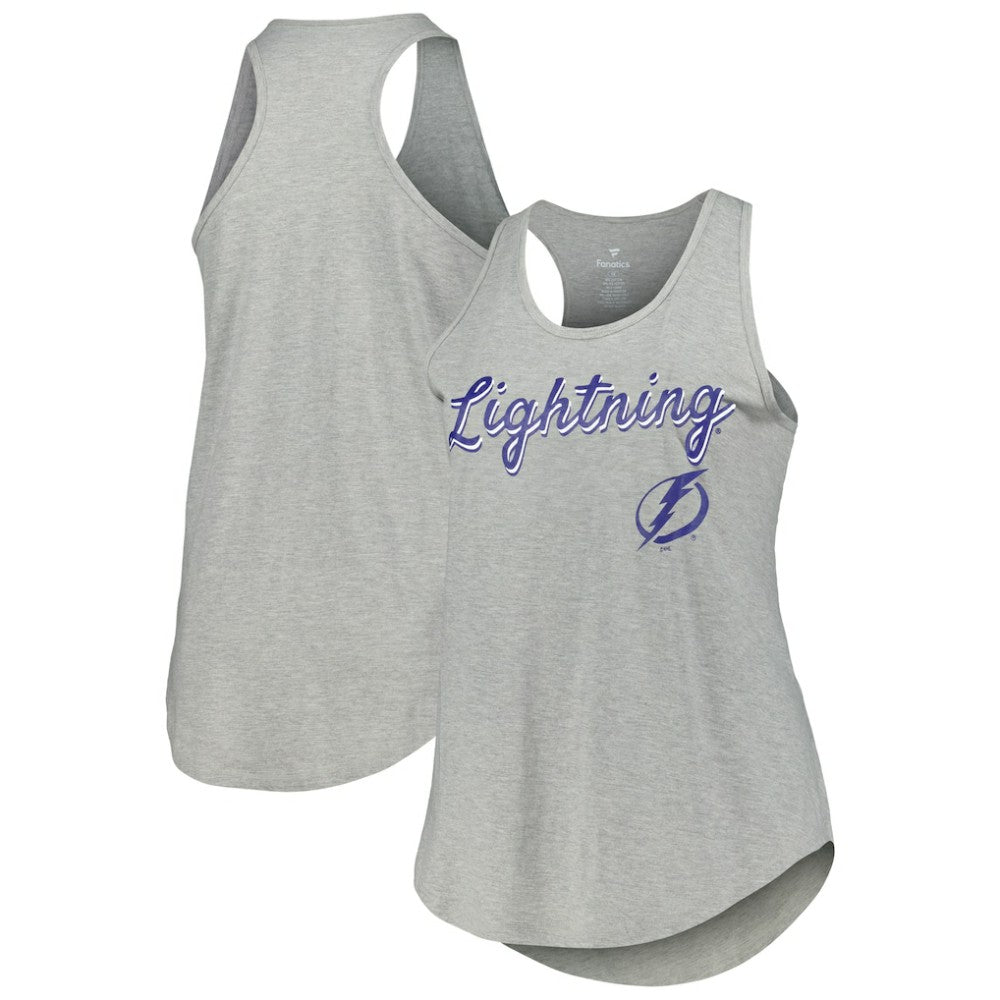 Tampa Bay Lightning Fanatics Women's Plus Size Racerback Tank Top Sale