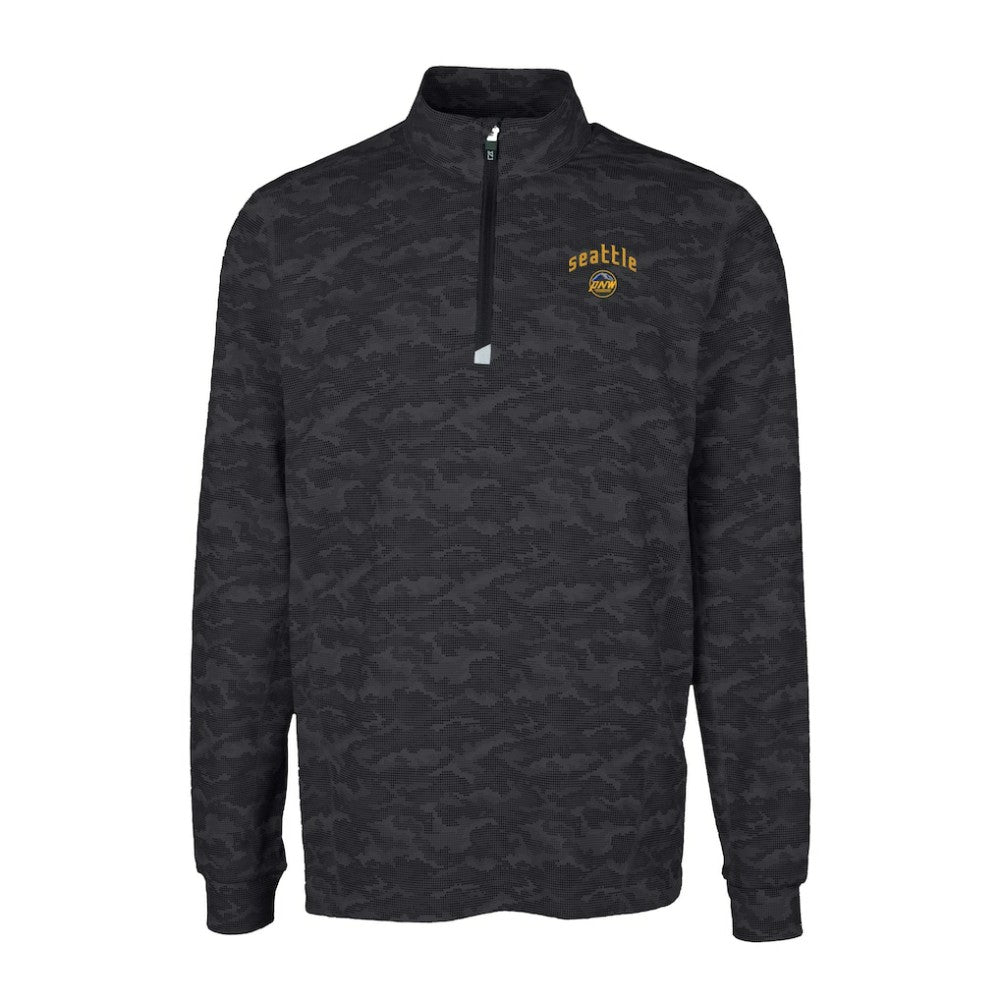 Seattle Mariners Cutter & Buck City Connect Big & Tall Traverse Camo Print Stretch Quarter-Zip Pullover Top | MLB Online