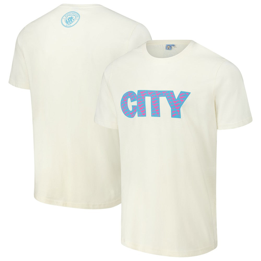 Manchester City Logo T-Shirt Cream