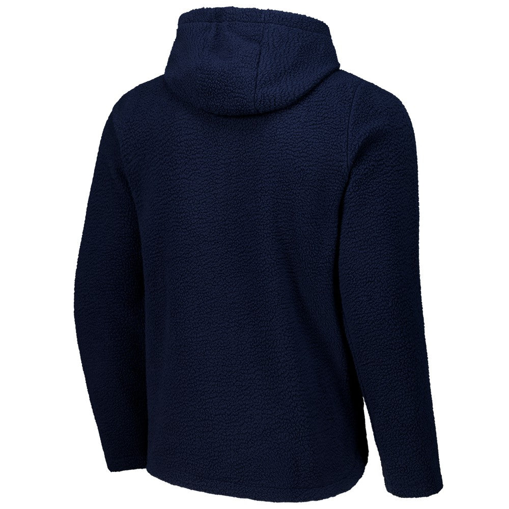Barcelona Sherpa Full-Zip Hoodie Jacket Navy