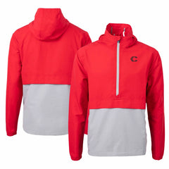 Cincinnati Reds Cutter & Buck City Connect Charter Eco Recycled Half-Zip Anorak Jacket | MLB On Sale