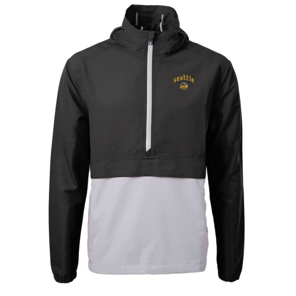 Seattle Mariners Cutter & Buck City Connect Charter Eco Recycled Half-Zip Anorak Jacket | MLB US