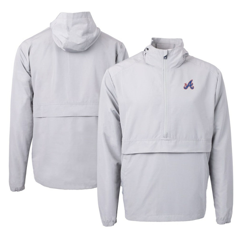 Atlanta Braves Cutter & Buck City Connect Charter Eco Recycled Half-Zip Anorak Jacket | MLB Near me
