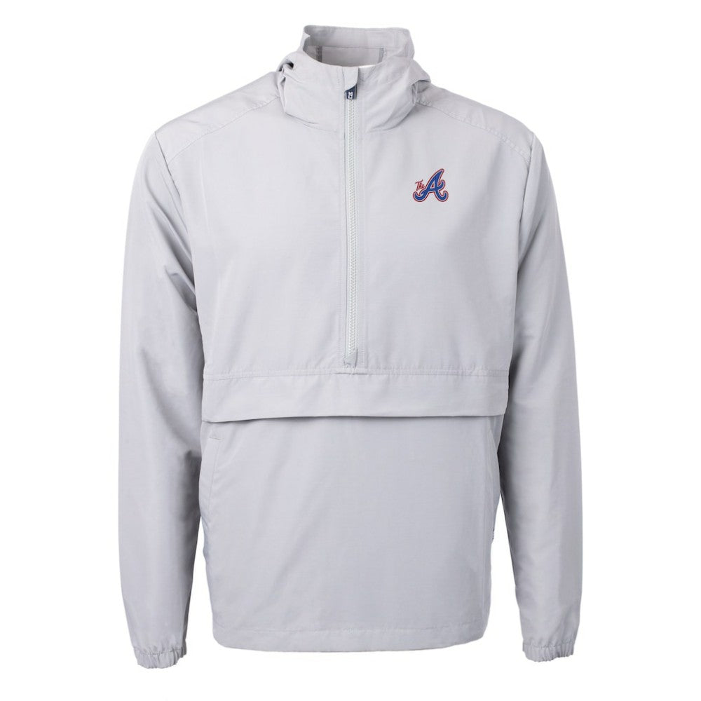 Atlanta Braves Cutter & Buck City Connect Charter Eco Recycled Half-Zip Anorak Jacket | MLB Near me