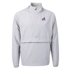 Atlanta Braves Cutter & Buck City Connect Charter Eco Recycled Half-Zip Anorak Jacket | MLB Near me