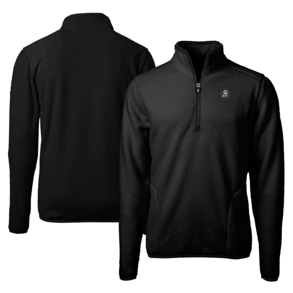Baltimore Orioles Cutter & Buck City Connect Cascade Eco Sherpa Fleece Quarter-Zip Pullover Jacket | MLB For sale