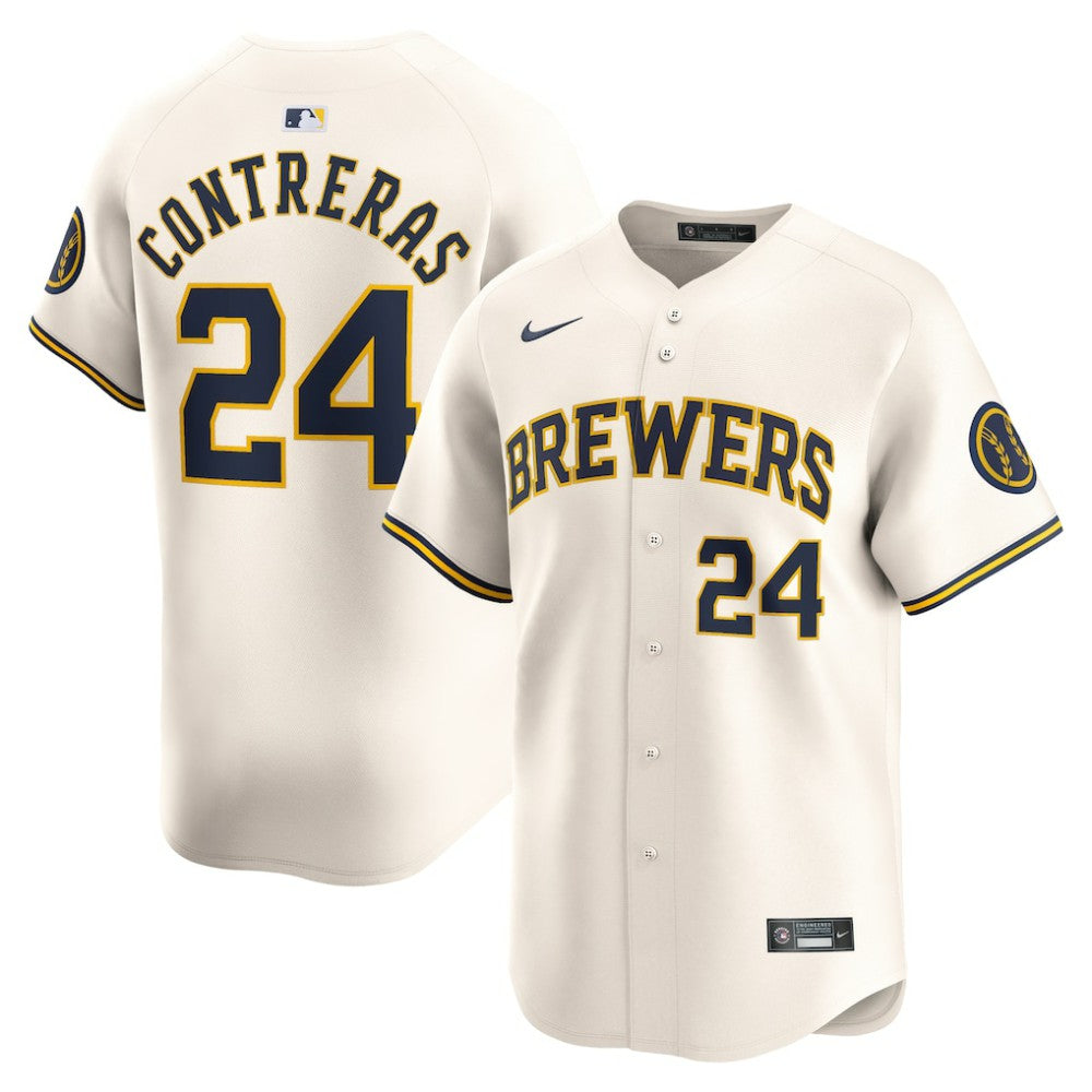 William Contreras Milwaukee Brewers Nike Home Limited Player Jersey | MLB Online