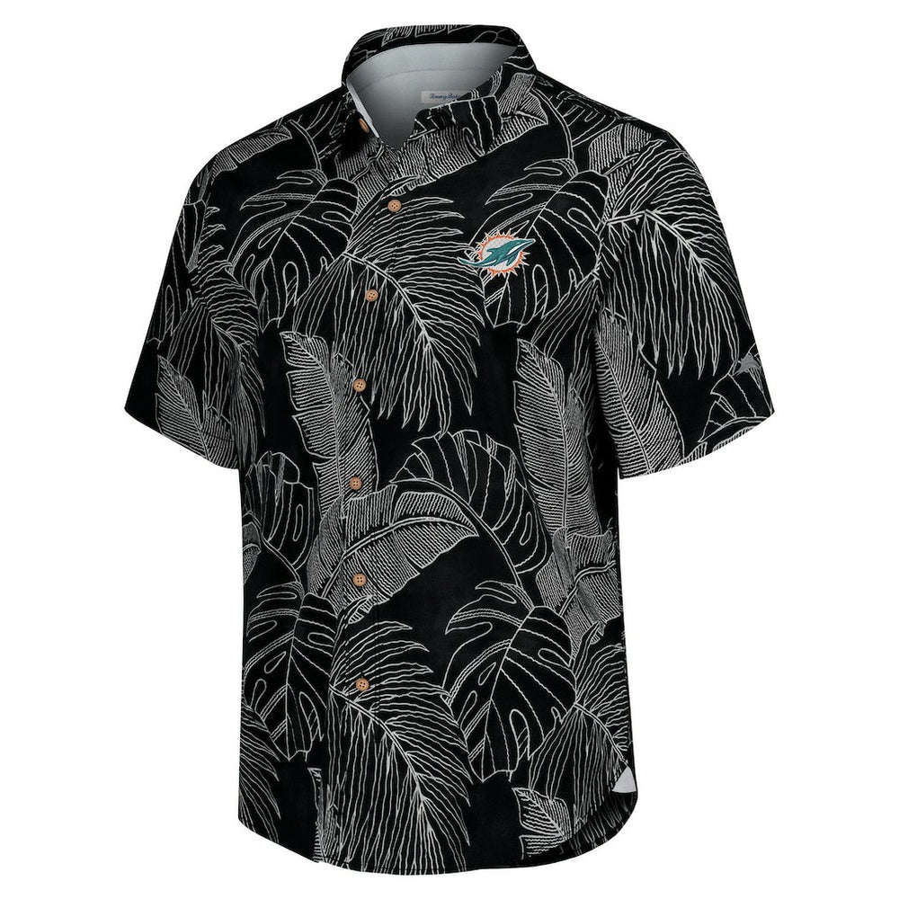 Miami Dolphins Tommy Bahama Sport Vine Line Button-Down Shirt