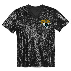 Jacksonville Jaguars  Trevor Lawrence  Girls Youth Sequin V-Neck Fashion Jersey