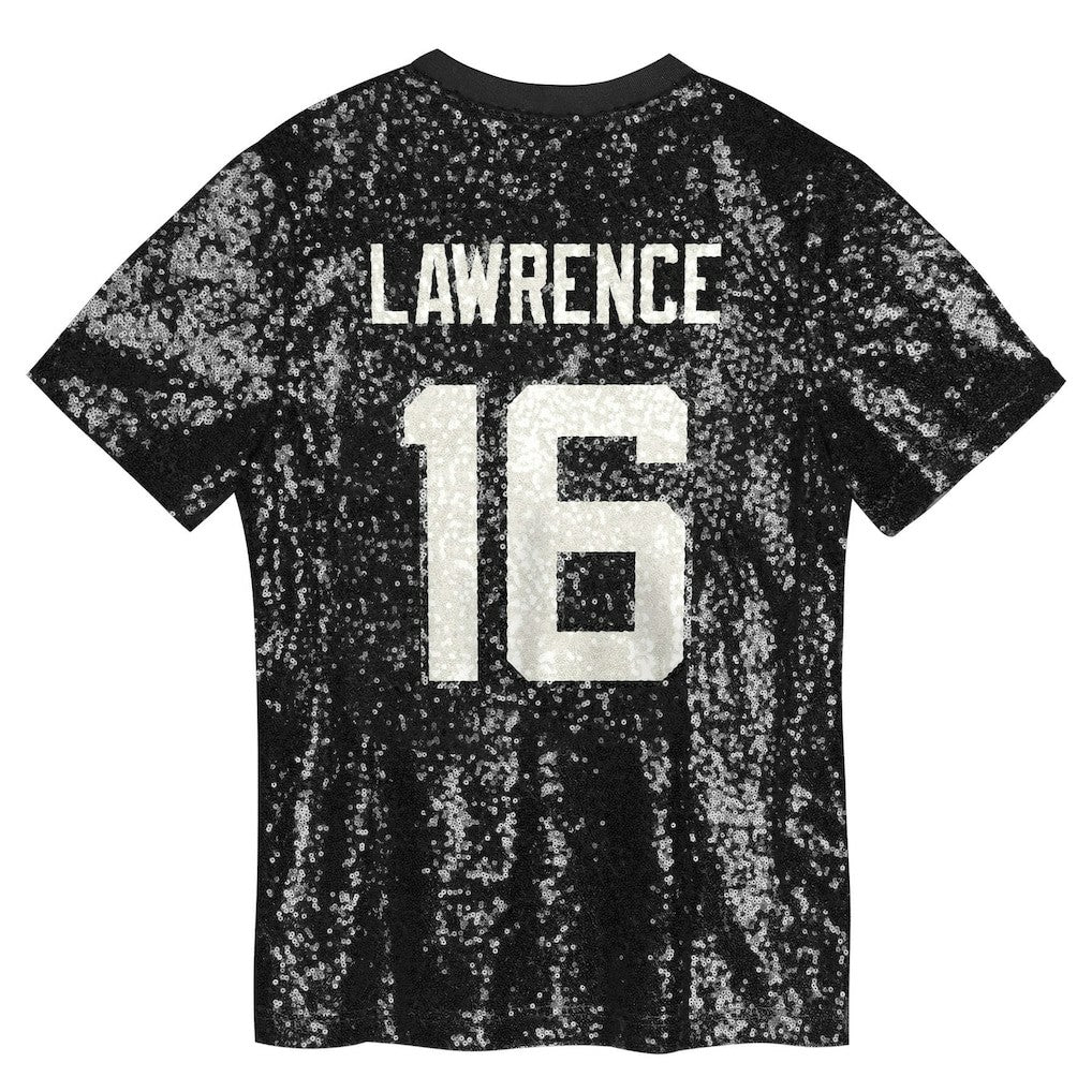 Jacksonville Jaguars  Trevor Lawrence  Girls Youth Sequin V-Neck Fashion Jersey