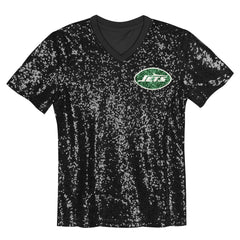 New York Jets  Sauce Gardner  Girls Youth Sequin V-Neck Fashion Jersey