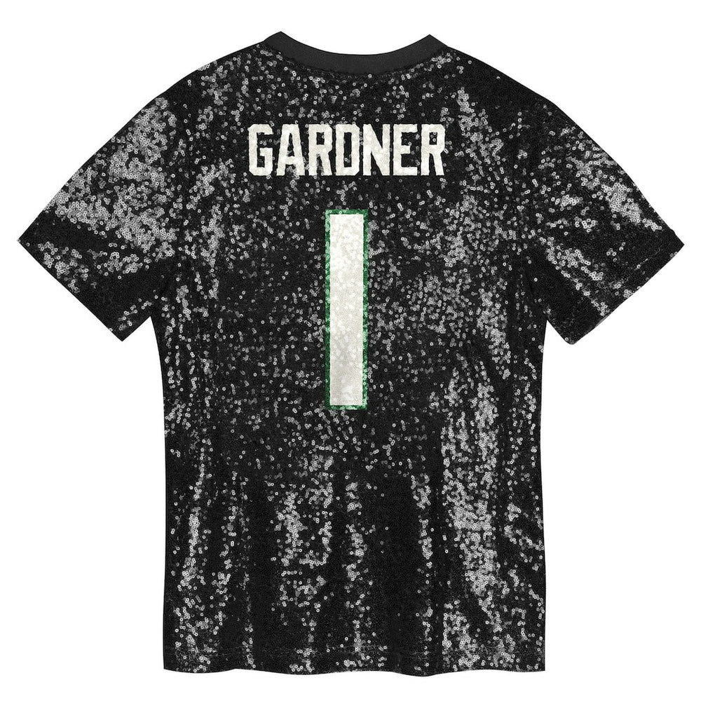 New York Jets  Sauce Gardner  Girls Youth Sequin V-Neck Fashion Jersey