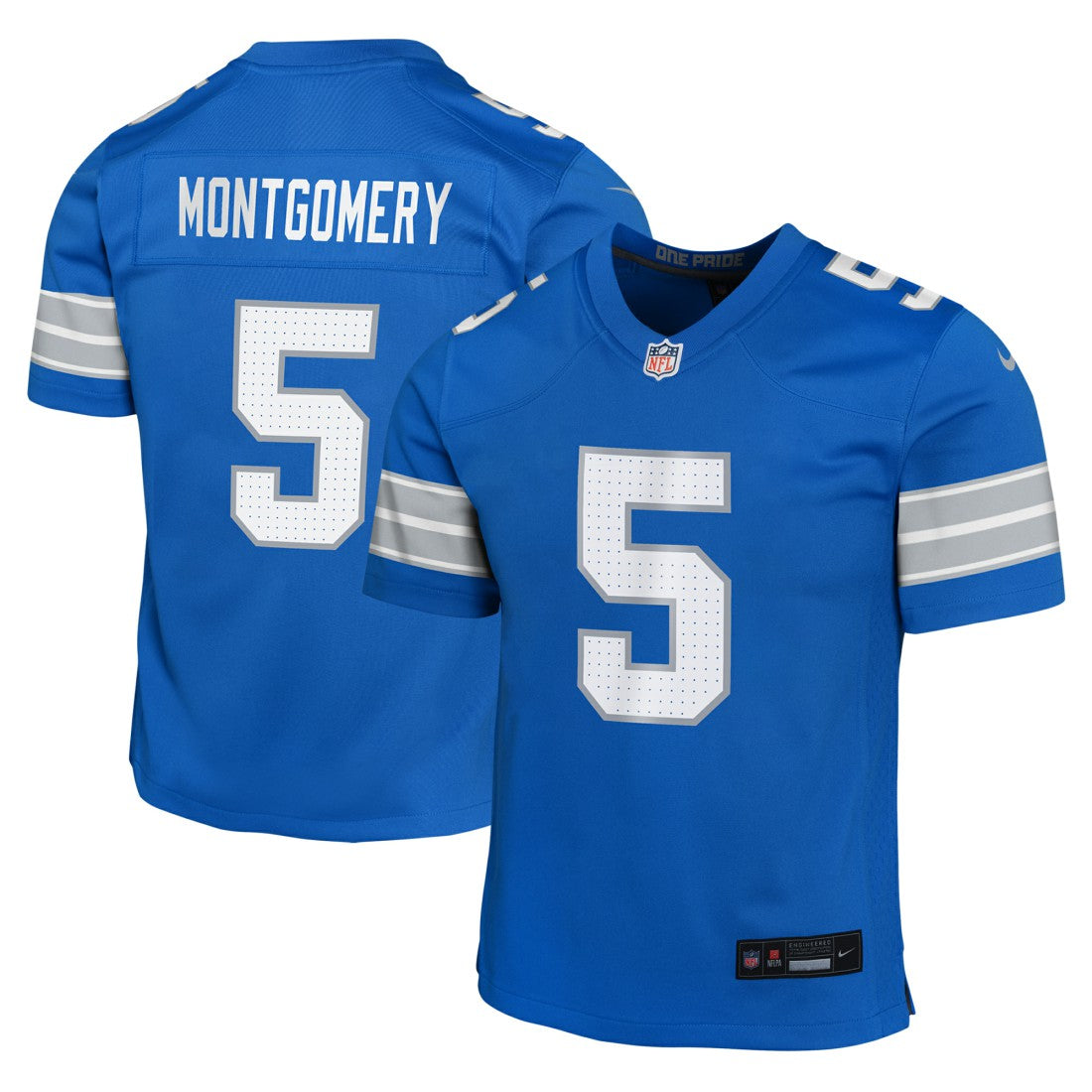 Detroit Lions Nike David Montgomery  Youth Game Jersey